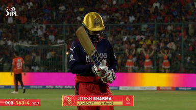 IPL 2026 M01: RCB vs SRH - Jitesh Sharma Wicket