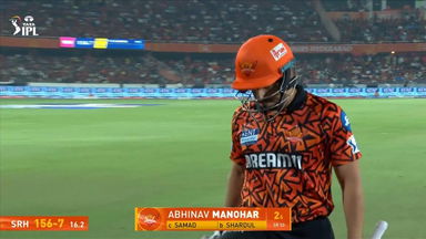 IPL 2025 M07: SRH vs LSG - Abhinav Manohar Wicket