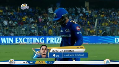 M15: MI vs CSK – Quinton de Kock Wicket