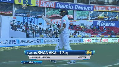 IND vs SL 2017, 2nd Test Day 4: Dasun Shanaka Wicket