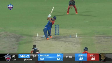 M50: DC vs RCB – Rilee Rossouw Six