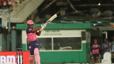 BLASTED: Sanju Samson smashes two maximums in one over