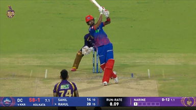 IPL 2026 M70: KKR vs DC - KL Rahul Six