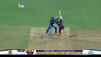 M56: MI vs KKR – Chris Lynn Six