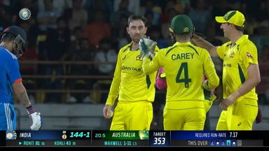 IND vs AUS 2023-24, 3RD ODI: Fall of Wickets