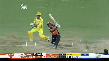 M20: SRH vs CSK –  Kane Williamson Six