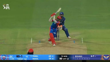 IPL 2025 M40: LSG vs DC - Abishek Porel Six