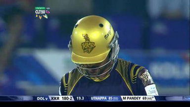 CLT20 2014 M18: KKR vs DOL –   Super Sixes