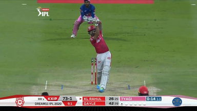 M50: KXIP vs RR – KL Rahul Six