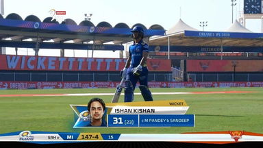M17: MI vs SRH – Ishan Kishan Wicket