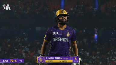 IPL 2025 M68: SRH vs KKR - Rinku Singh Wicket