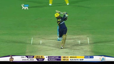 M05: CSK vs KKR – Dinesh Karthik Six
