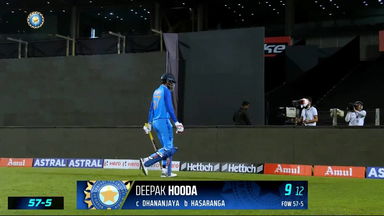 IND vs SL 2023, 2ND T20I: Deepak Hooda  Wicket