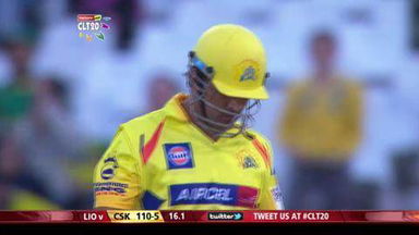 M7: CSK vs LIO – Dhoni six