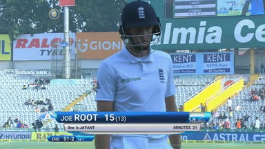 IND vs ENG 2016 - 3rd Test, day 1 : Joe Root Wicket