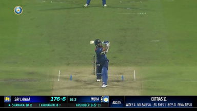 IND vs SL 2023, 2ND T20I: Dasun Shanaka  Six