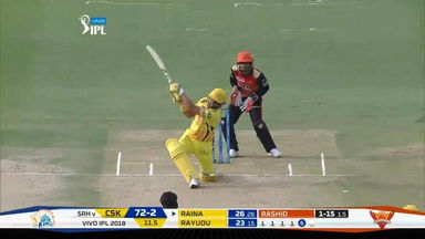 M20: SRH vs CSK –  Suresh Raina Six