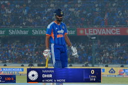 IND vs WI 2026, 4th T20I: Naman Dhir Wicket