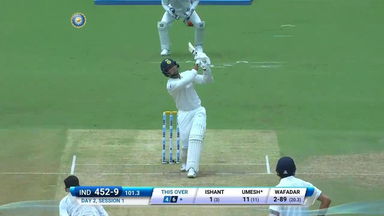 IND vs AFG 2018, 1st Test  Day 2: Umesh Yadav Six