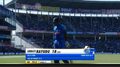 IND vs AUS 2019, 2nd ODI: Ambati Rayudu Wicket
