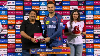IPL 2025 M36: RR vs LSG - Curvv Super Striker of the Match - Abdul Samad
