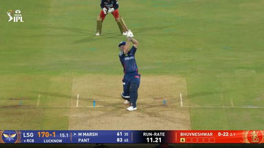 IPL 2025 M70: LSG vs RCB - Mitchell Marsh Six