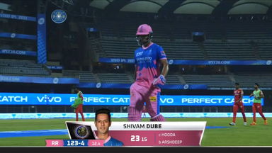 M04: RR vs PBKS – Shivam Dube Wicket