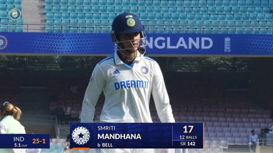 IND-W vs ENG-W 2023, 1st Test: Smriti Mandhana Wicket