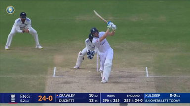 IND vs ENG 2024, 2ND Test: Zak Crawley Six