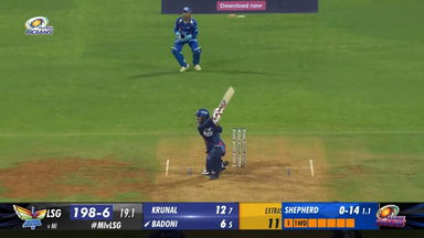 M67: MI vs LSG – Ayush Badoni Six
