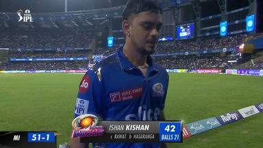 M54: MI vs RCB – Ishan Kishan Wicket