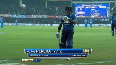 IND vs SL 2017, 2nd T20I: Kusal Perera Wicket