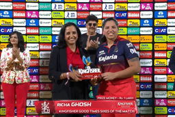 Kingfisher Good Times Sixes of the Match: Match 16, Royal Challengers Bengaluru vs Mumbai Indians, WPL 2026: Richa Ghosh