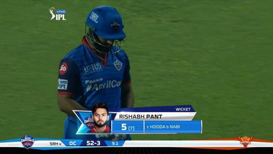 M16: DC vs SRH – Rishabh Pant Wicket