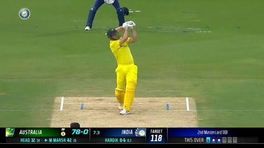 IND vs AUS 2023, 2ND ODI: Mitchell Marsh Six