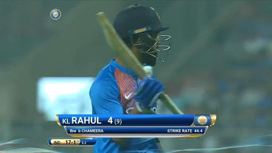 IND vs SL 2017, 3rd T20I: KL Rahul Wicket