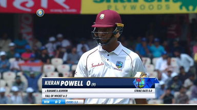 IND vs WI 2018, 2nd Test Day 3: Kieran Powell Wicket