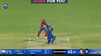 IPL 2025 M29: DC vs MI - Suryakumar Yadav Six