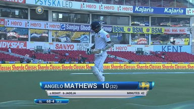 IND vs SL 2017, 2nd Test Day 4: Angelo Mathews Wicket