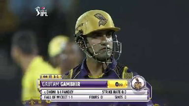 M28: CSK vs KKR – Gautam Gambhir Wicket