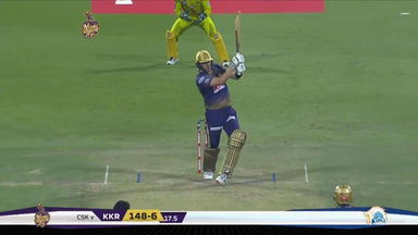 M21: KKR vs CSK – Pat Cummins Six