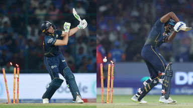 Timber x 2! Mukesh and Kuldeep go straight through the gate