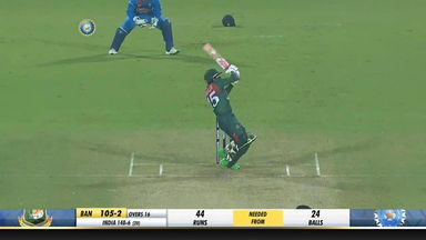 IND vs BAN 2019, 1st T20I: Mushfiqur Rahim Six