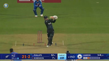 IND vs NZ 2026, 1st T20I: Tim Robinson Six