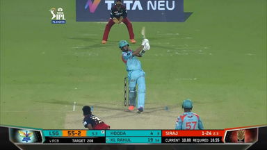 Eliminator: LSG vs RCB – KL Rahul Six