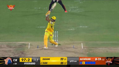 M18: SRH vs CSK – Shivam Dube Six