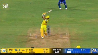 IPL 2025 M38: MI vs CSK - Shivam Dube Six