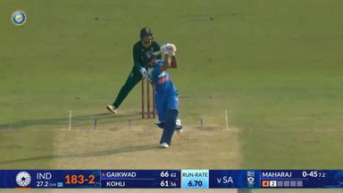 IND vs SA 2025, 2nd ODI: Ruturaj Gaikwad Six
