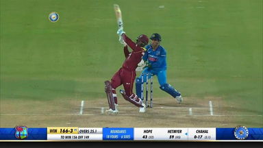 IND vs WI 2018, 2nd ODI: Shimron Hetmyer Six