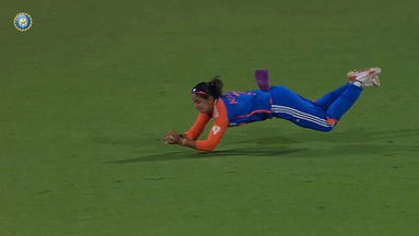 Judge, dive, grab: Harmanpreet Kaur's splendid low diving catch
